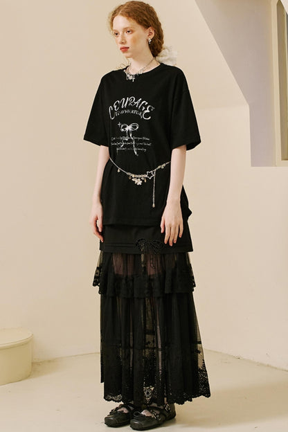 Vintage Bow Print Tee