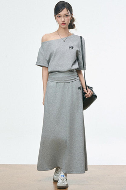 Urban Casual High Rise Skirt Set-Up