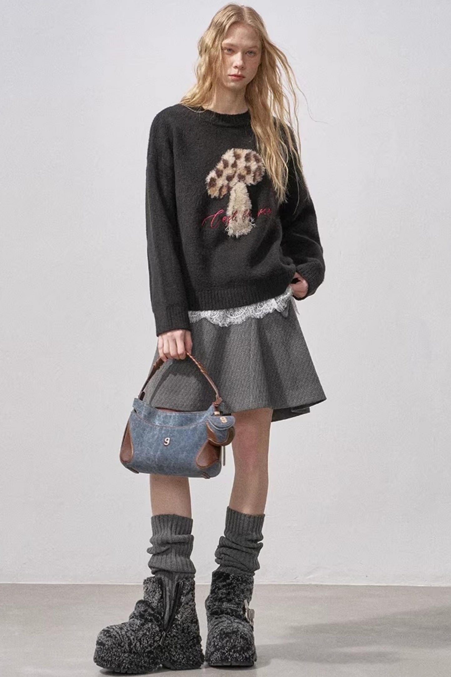 Mushroom Knit Sweater