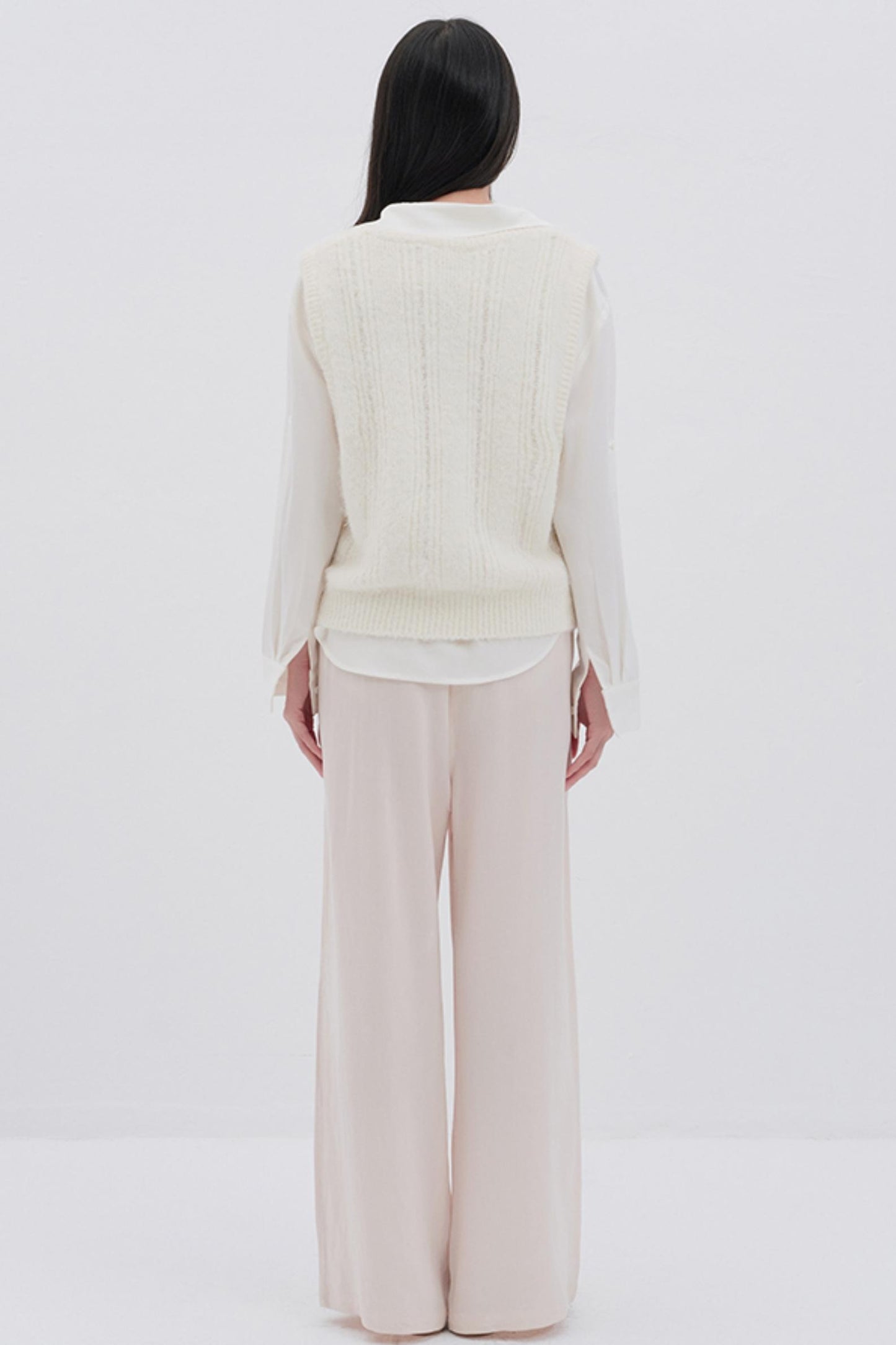 Luxury U-Neck Wool Top