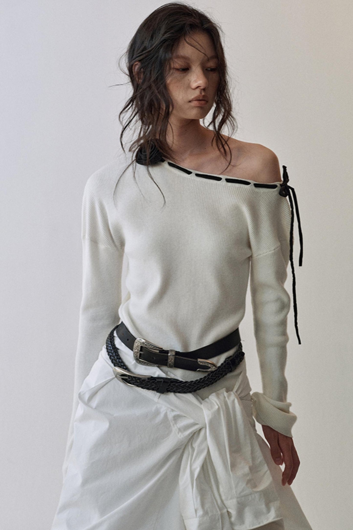 Rose Flower Knitted Top