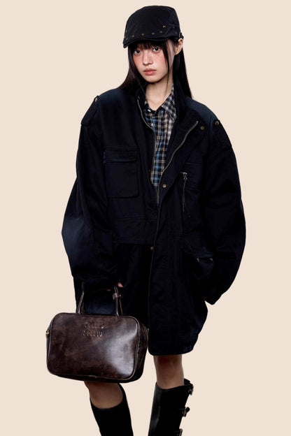 American Vintage Distressed Cargo Jacket