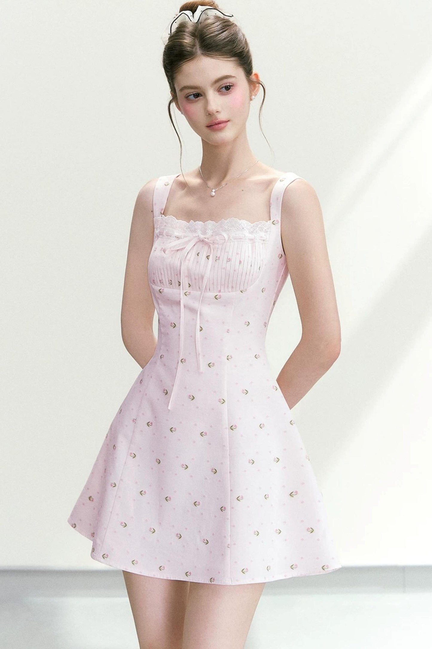 Elegant Floral A-Line Dress