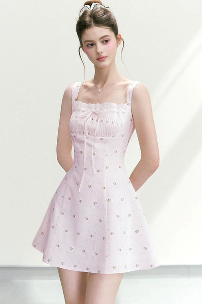 Elegant Floral A-Line Dress