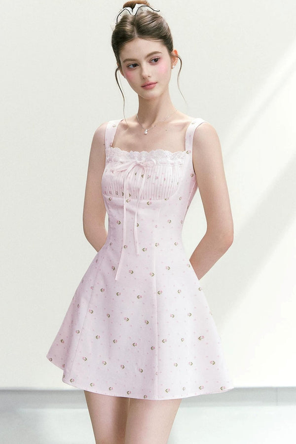 Elegant Floral A-Line Dress