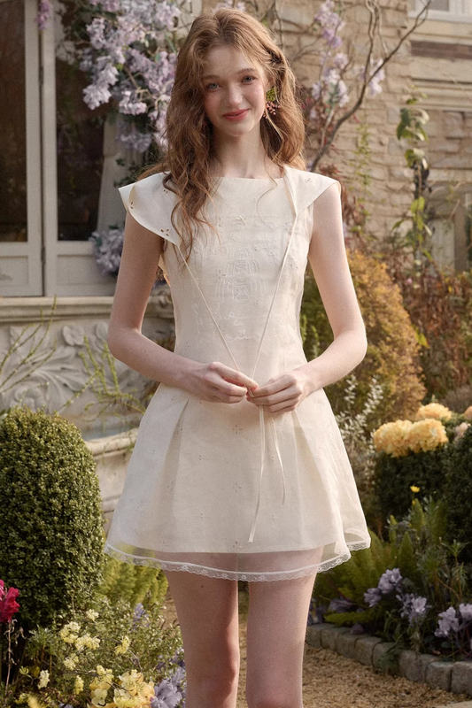 스카이 아일랜드 자수 원피스