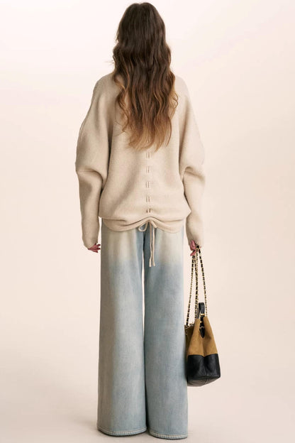 Romantic French Fur Collar Cardigan