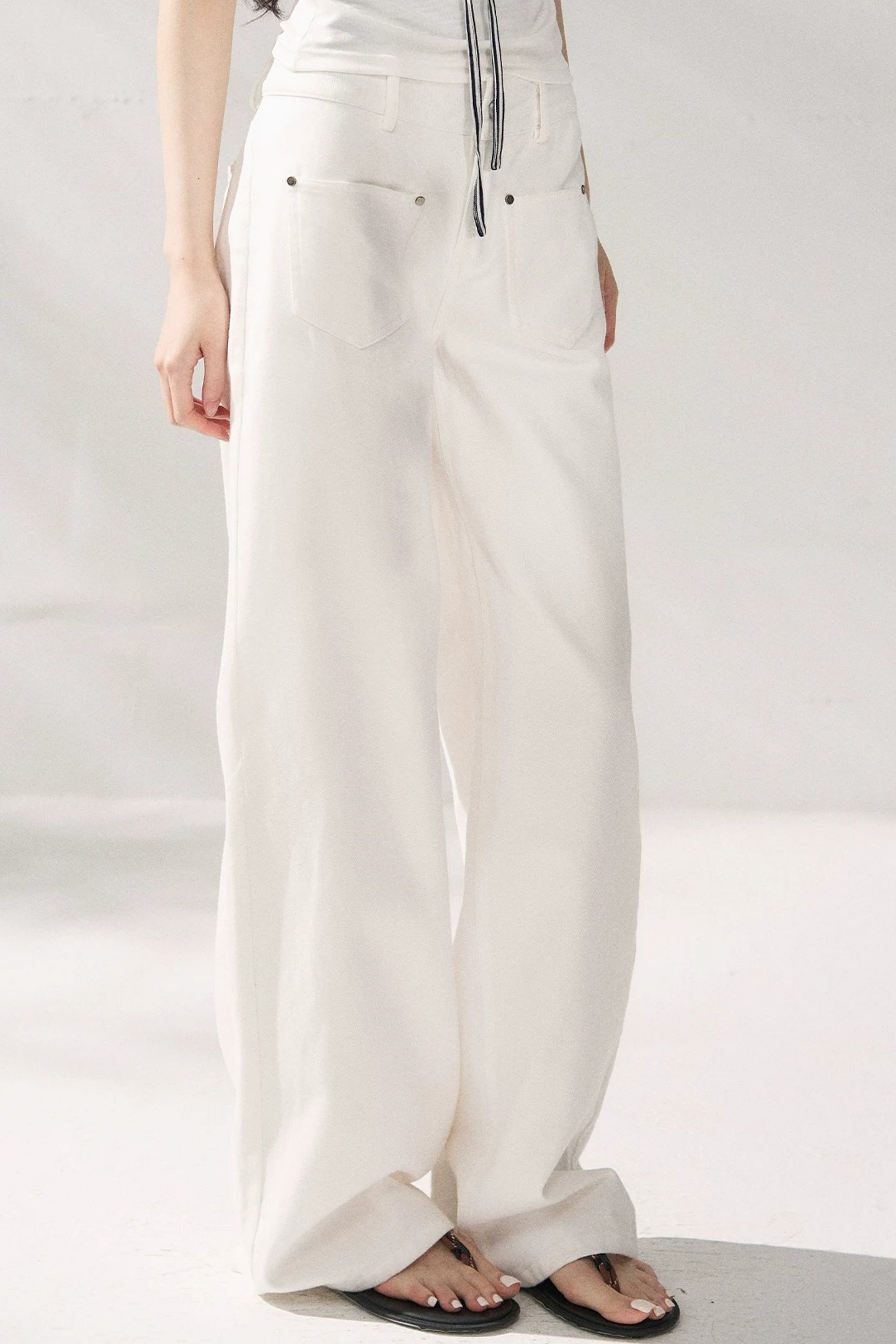 Elegant Slimming Wide-Leg Pants