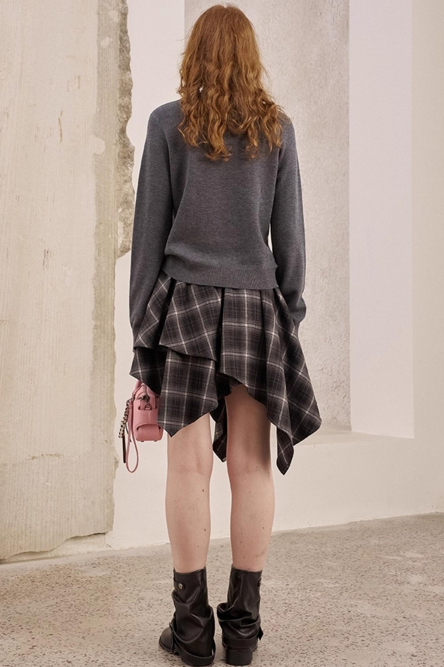 Rose Kitten Crew Neck Knitted Sweater