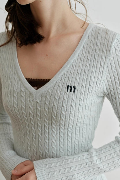 Velvet Twist Knitting Top