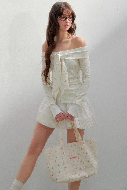 Bright Cherry Tie-Up Blouse