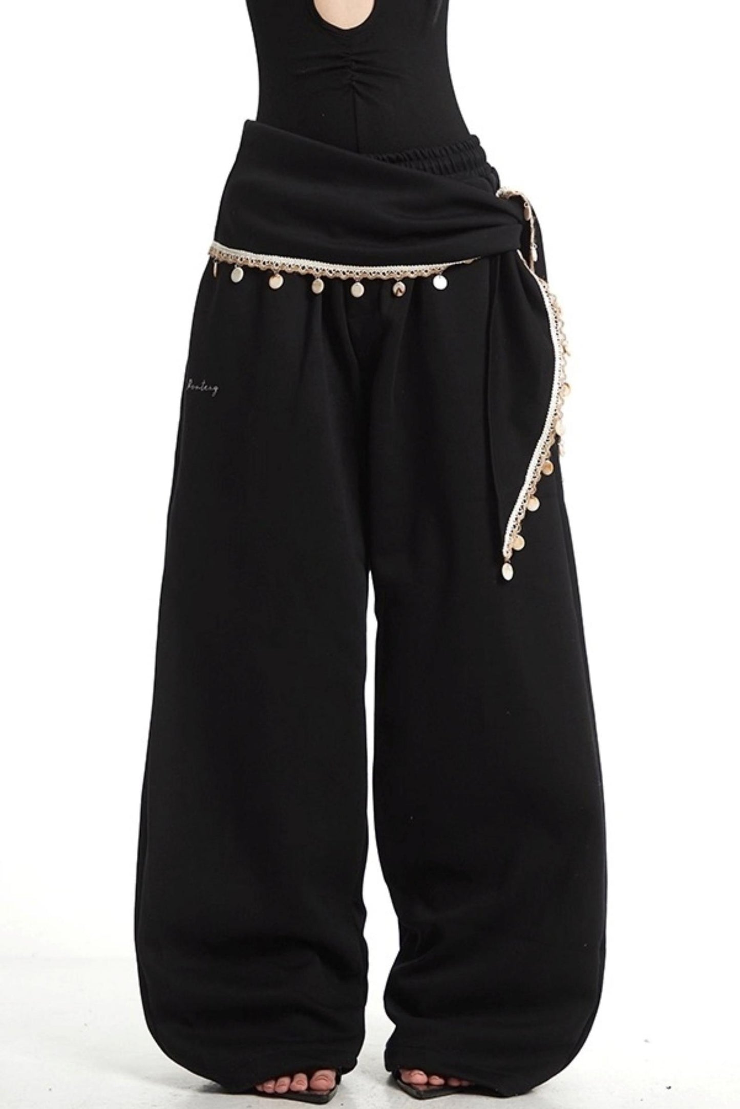 Wide-Leg Sweatpants