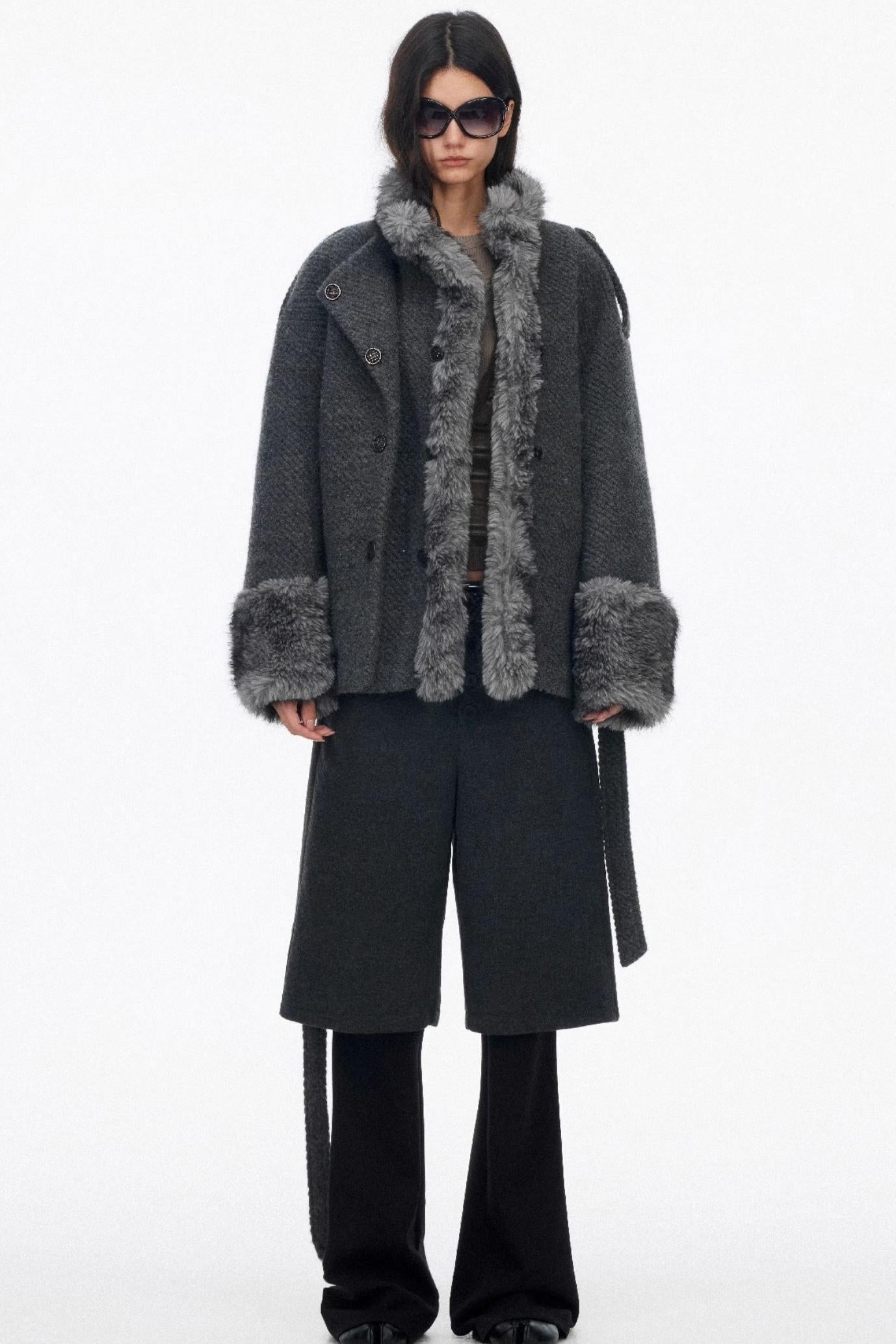 Layered Draped Bootcut Pants