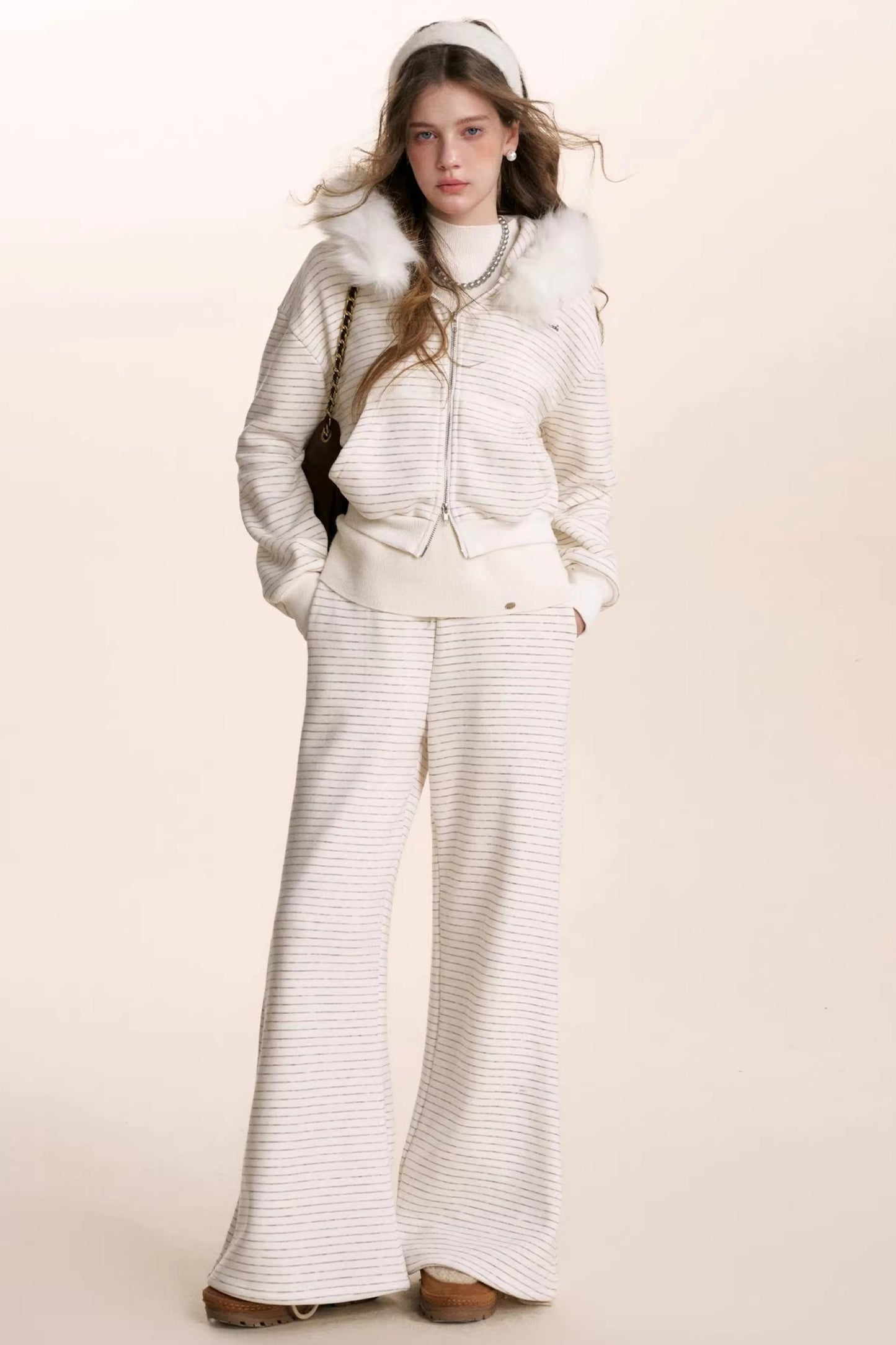 Composite Silver Fox Knit Jacket Set-Up