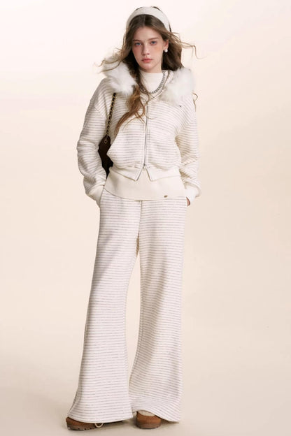 Composite Silver Fox Knit Jacket Set-Up