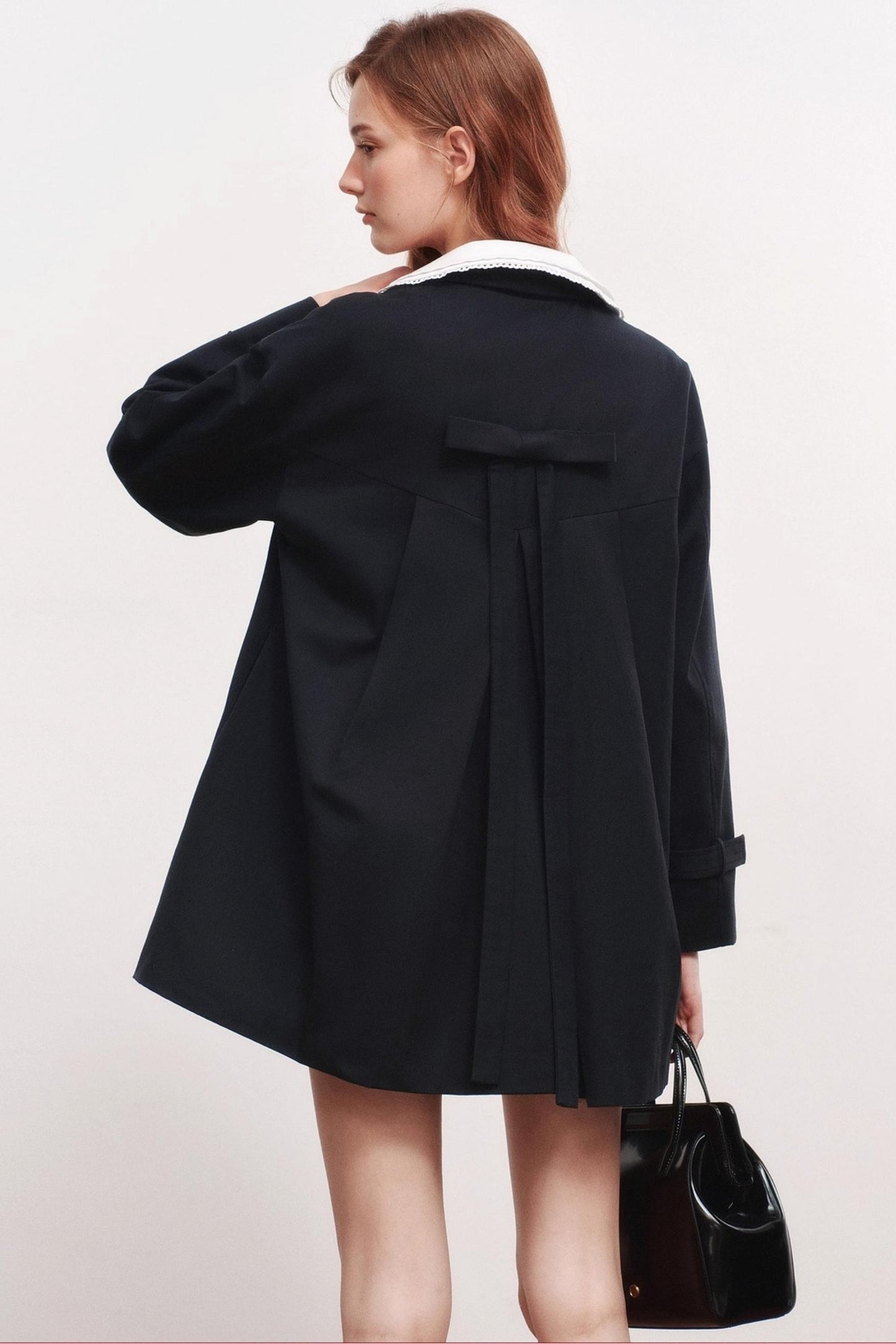 Square Bow Cape Coat