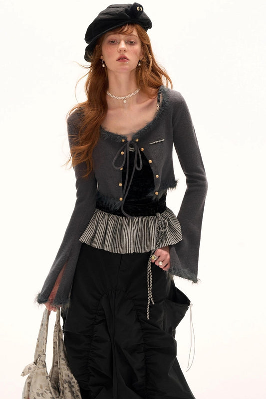 Lazy Gray Wool Sweater