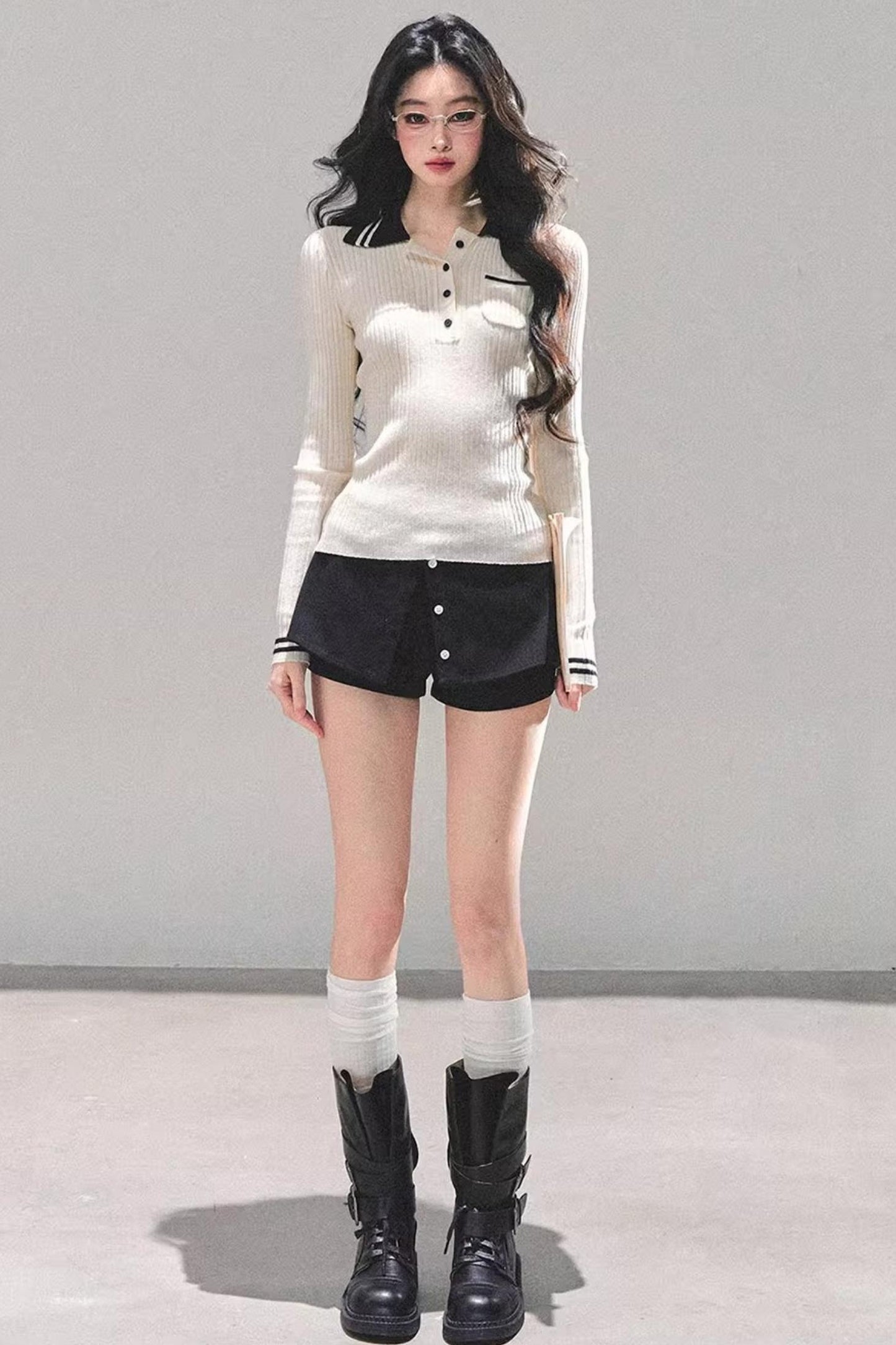 American Knit Polo Sweater