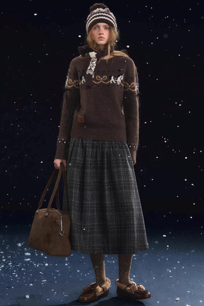 Fun Spinning Pony Jacquard Sweater