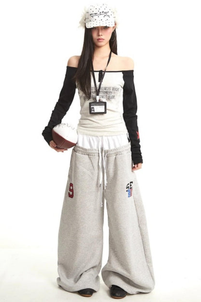 American Retro One-Shoulder Top