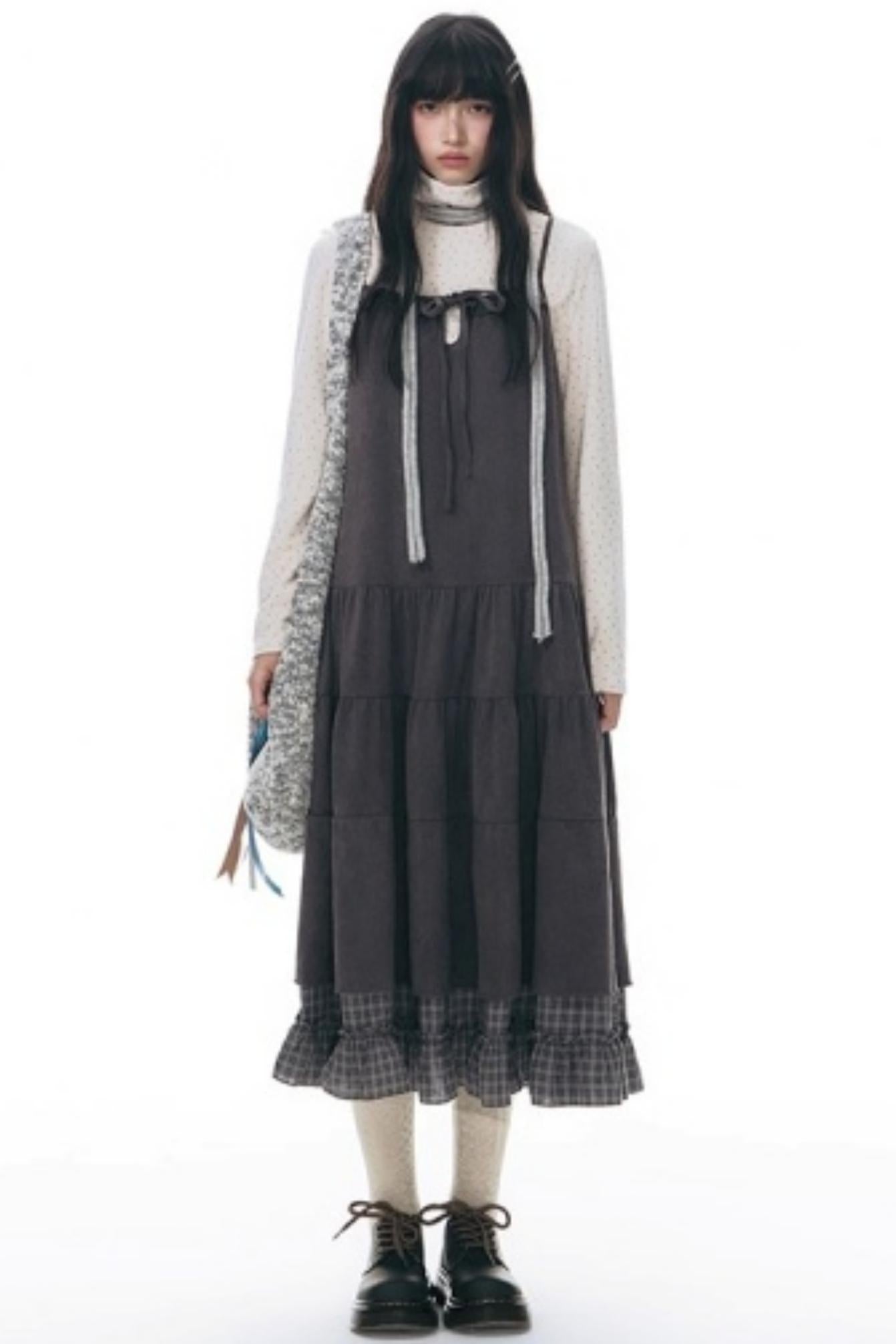 Star Brushed Turtleneck Long-Sleeved Top