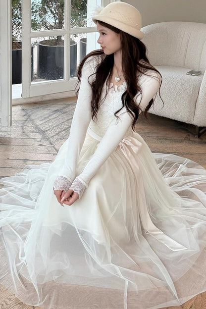 French Noble Lace Dress Set-Up