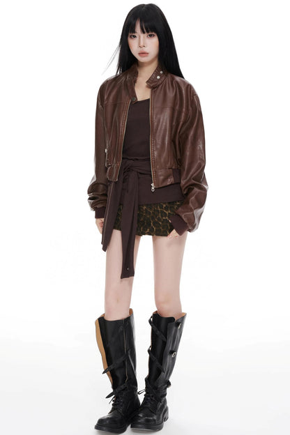 Leopard Cargo Shorts