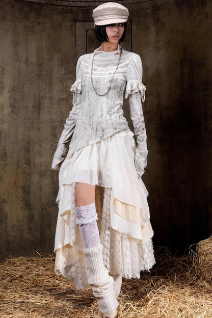 Gestricktes Oberteil im Palast-Stil