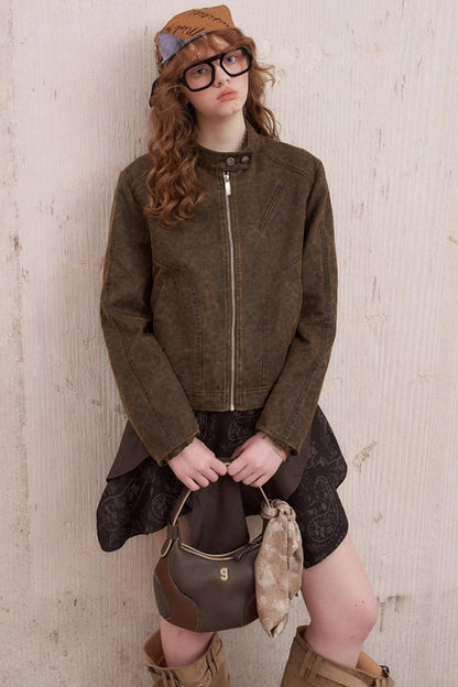 Leopard Flight Jacket