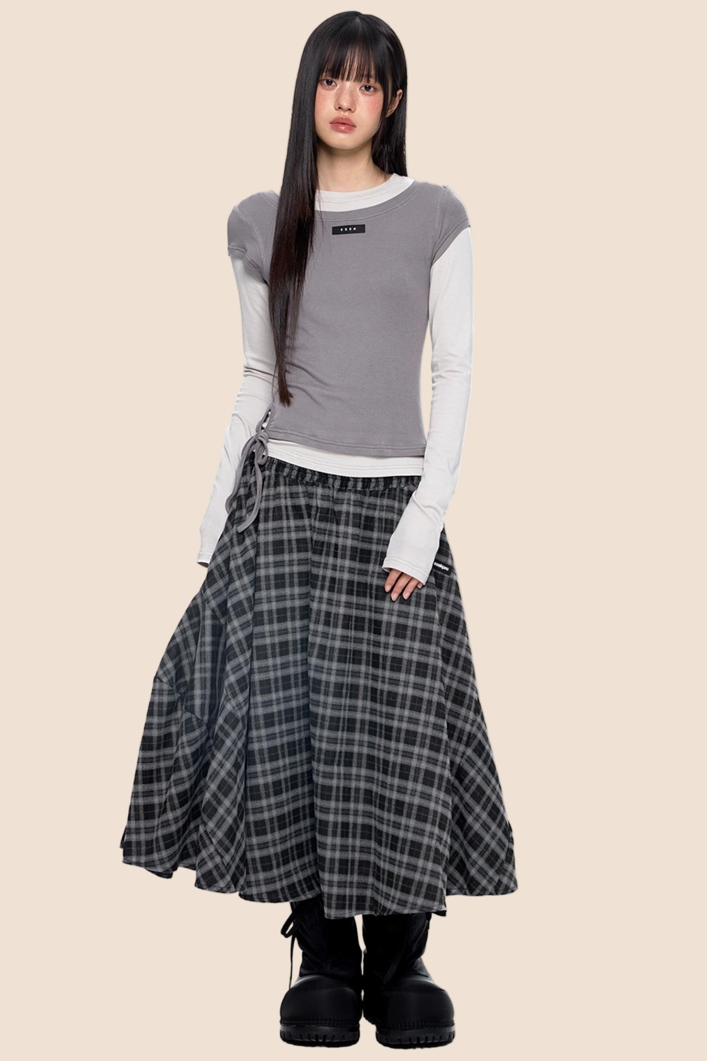 Retro Vintage Midi Skirt