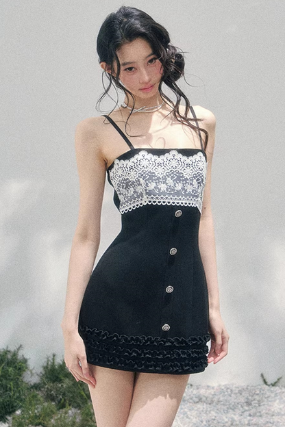 Night's Monologue Lace Dress