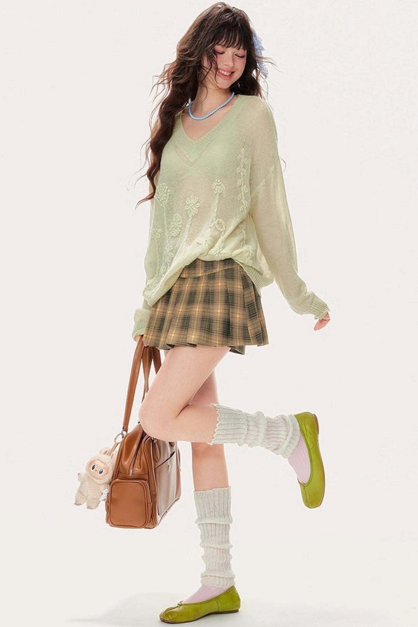 Cut-Out Knitted Sweater