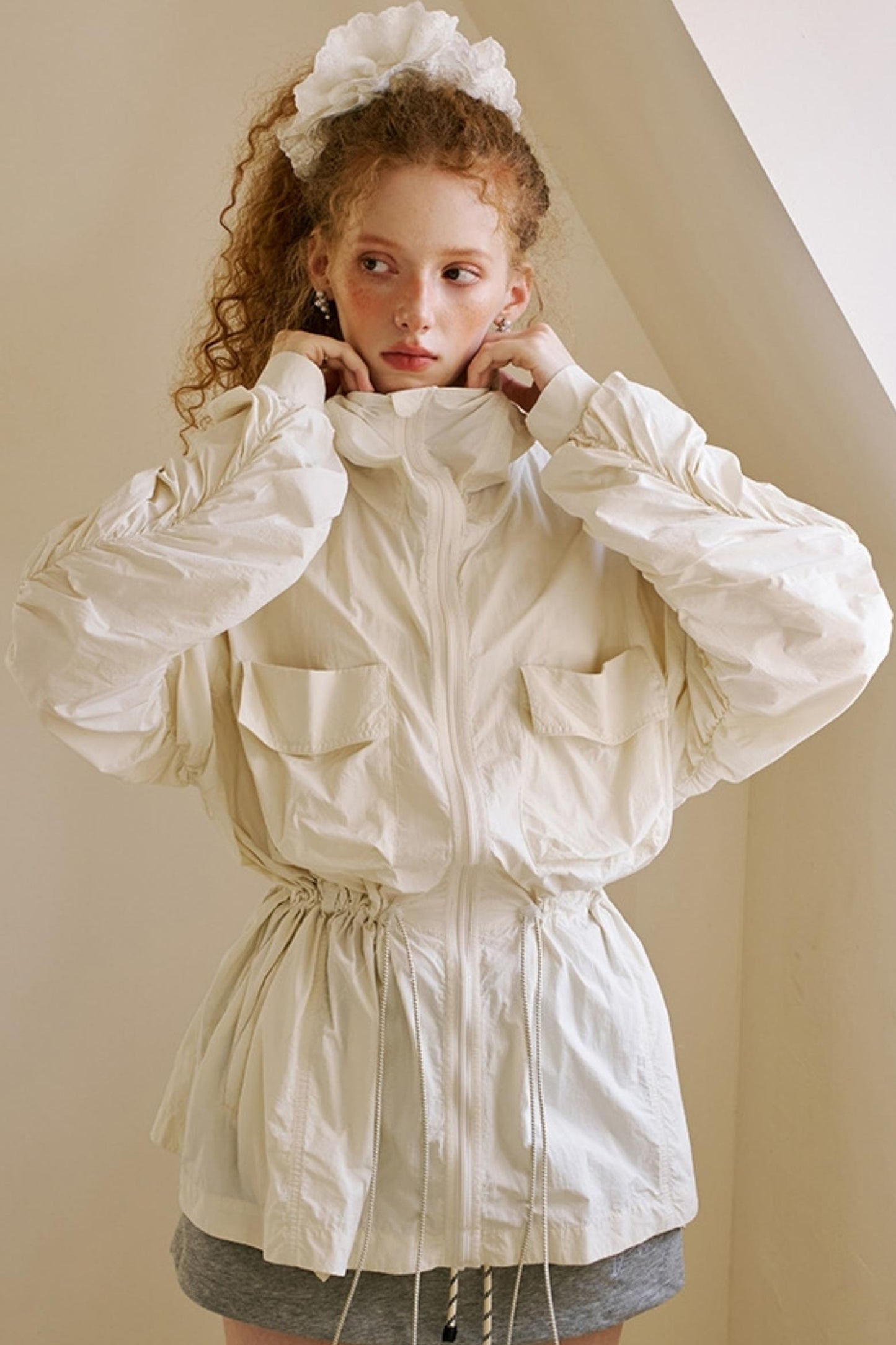 Oversized Pocketed UV Coat