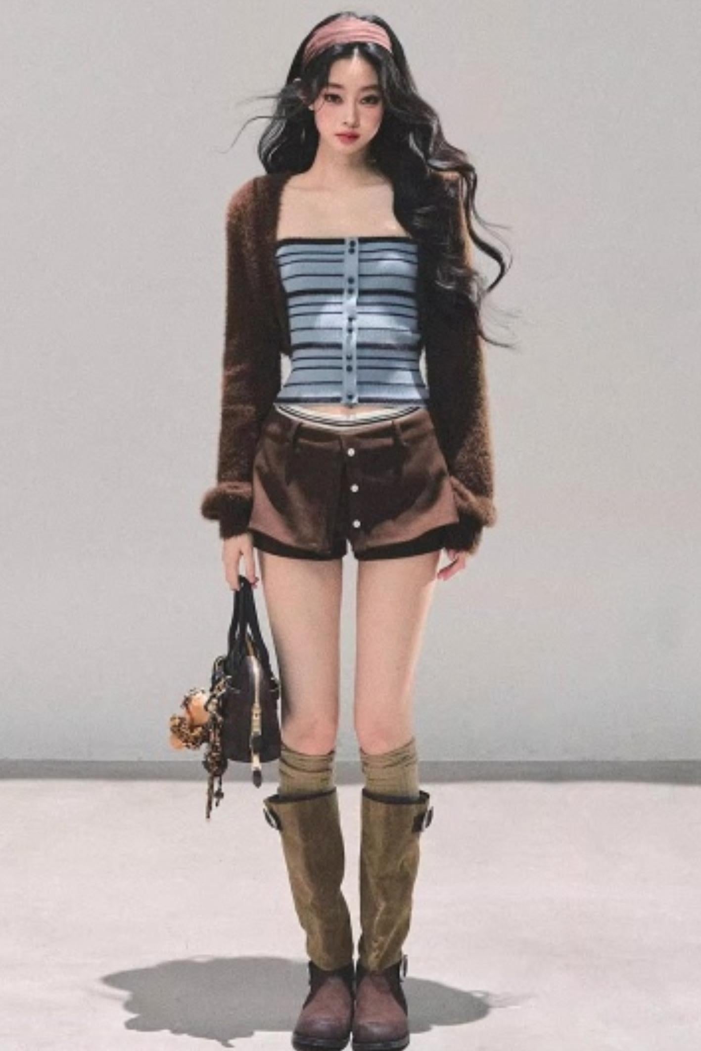 Hibiscus Knit Sweater Coat