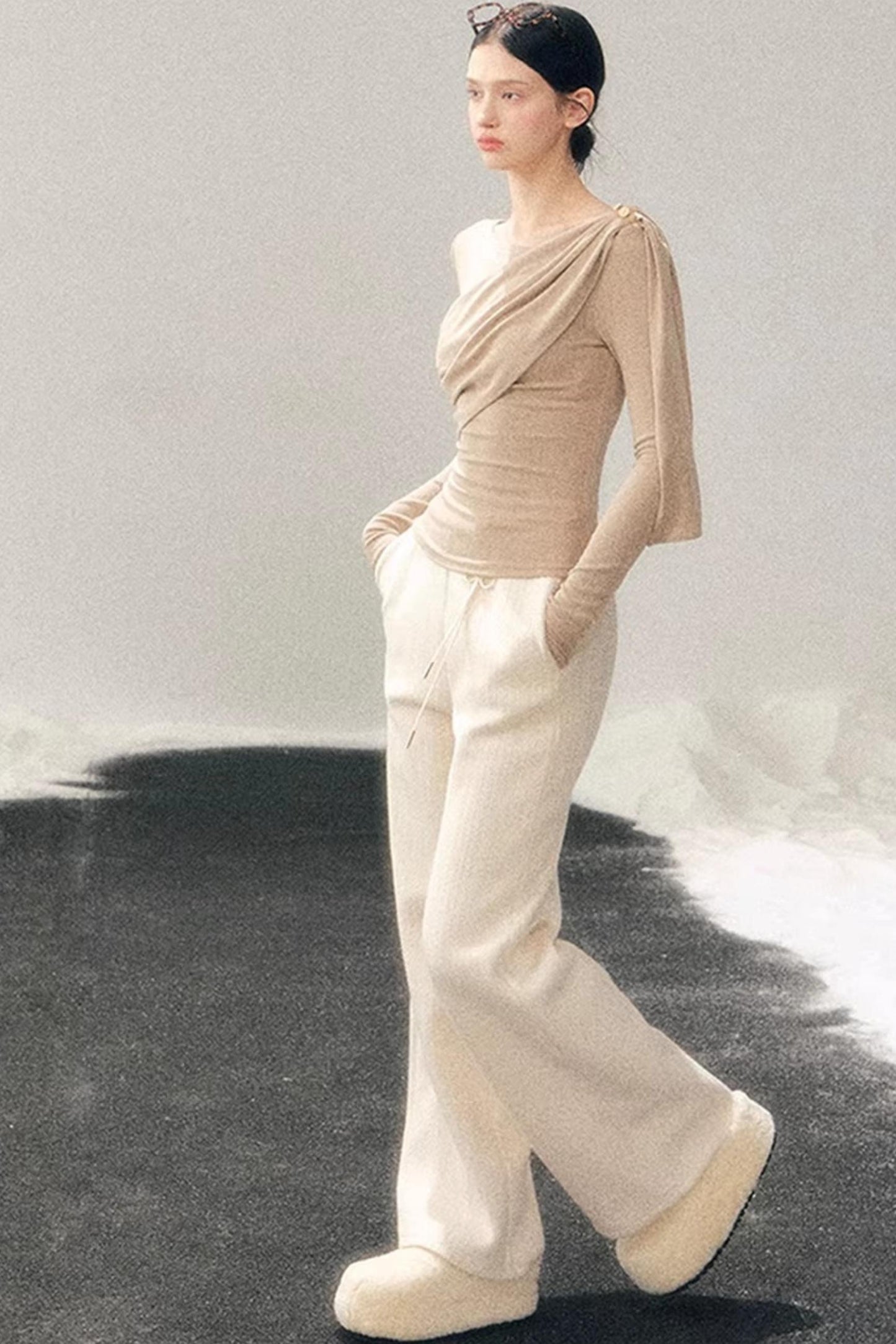 French Ribbon Design Blouse