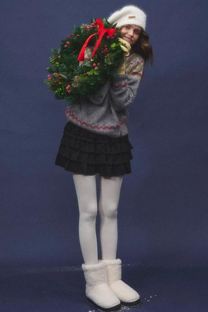 French Lace Retro Skirt