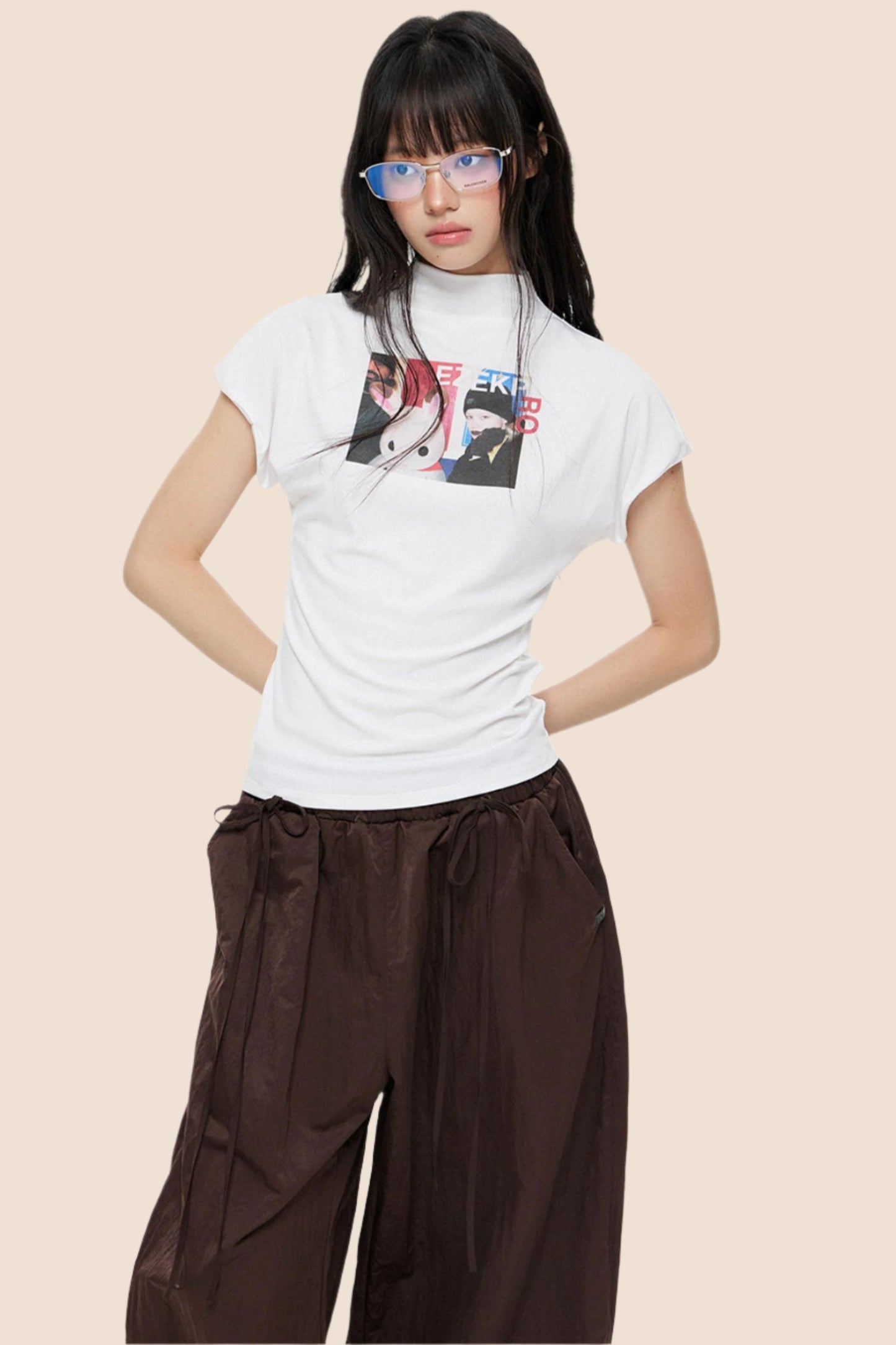 Fitted Short Sleeve Crop Tee