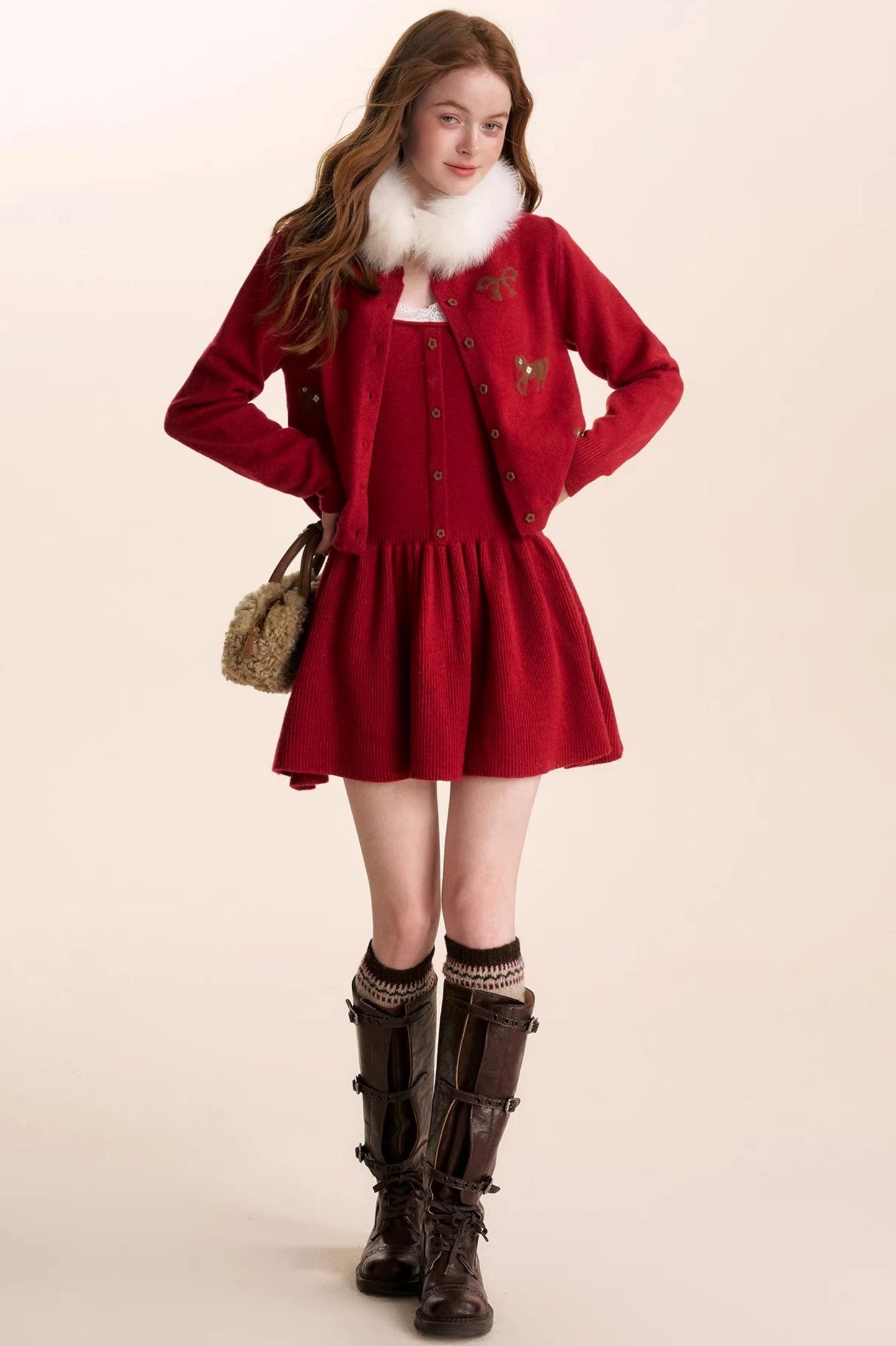 Instant Flowering Wool Dress Set-Up