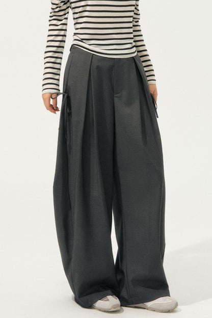 Loose Drape Straight Pants