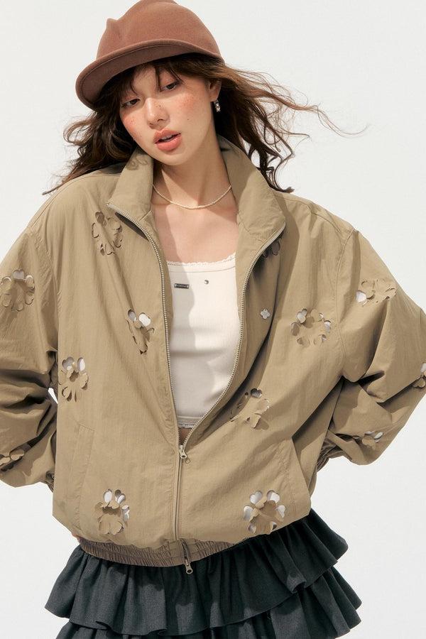 Autumn Cropped Flower Jacket