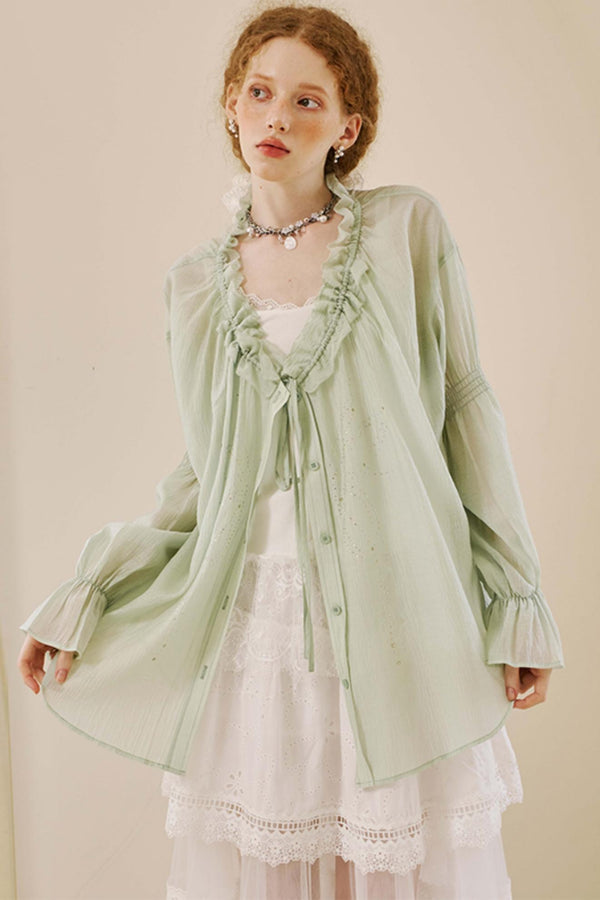 Butterfly V-Neck Summer Top