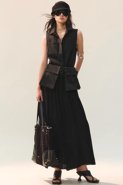 Ink Tone Rhythm Dress