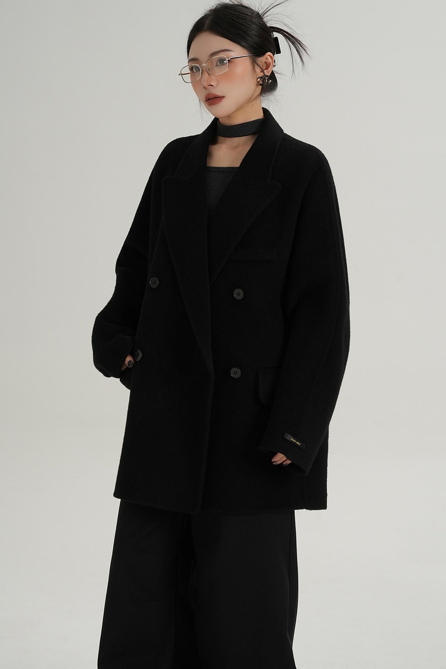 Woolen Elegance Long Coat