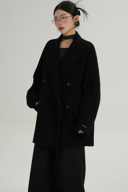 Woolen Elegance Long Coat