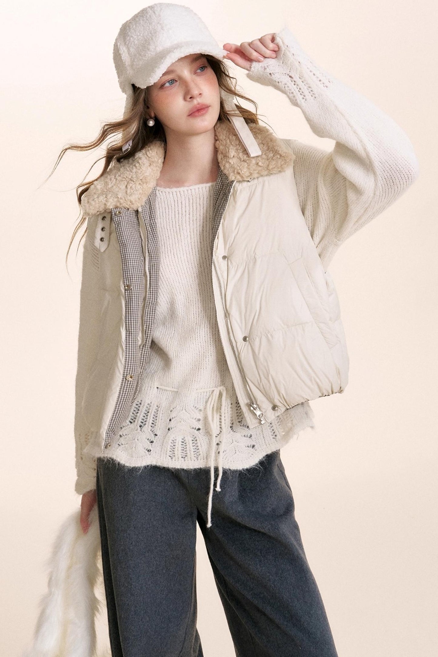 Romantic Lace Off-Shoulder Sweater