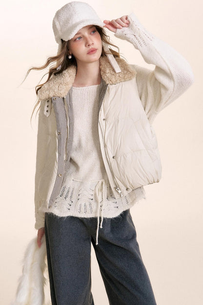 Romantic Lace Off-Shoulder Sweater