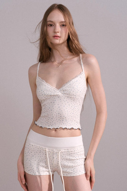 Autumn Floral Knitted Tops Set-Up