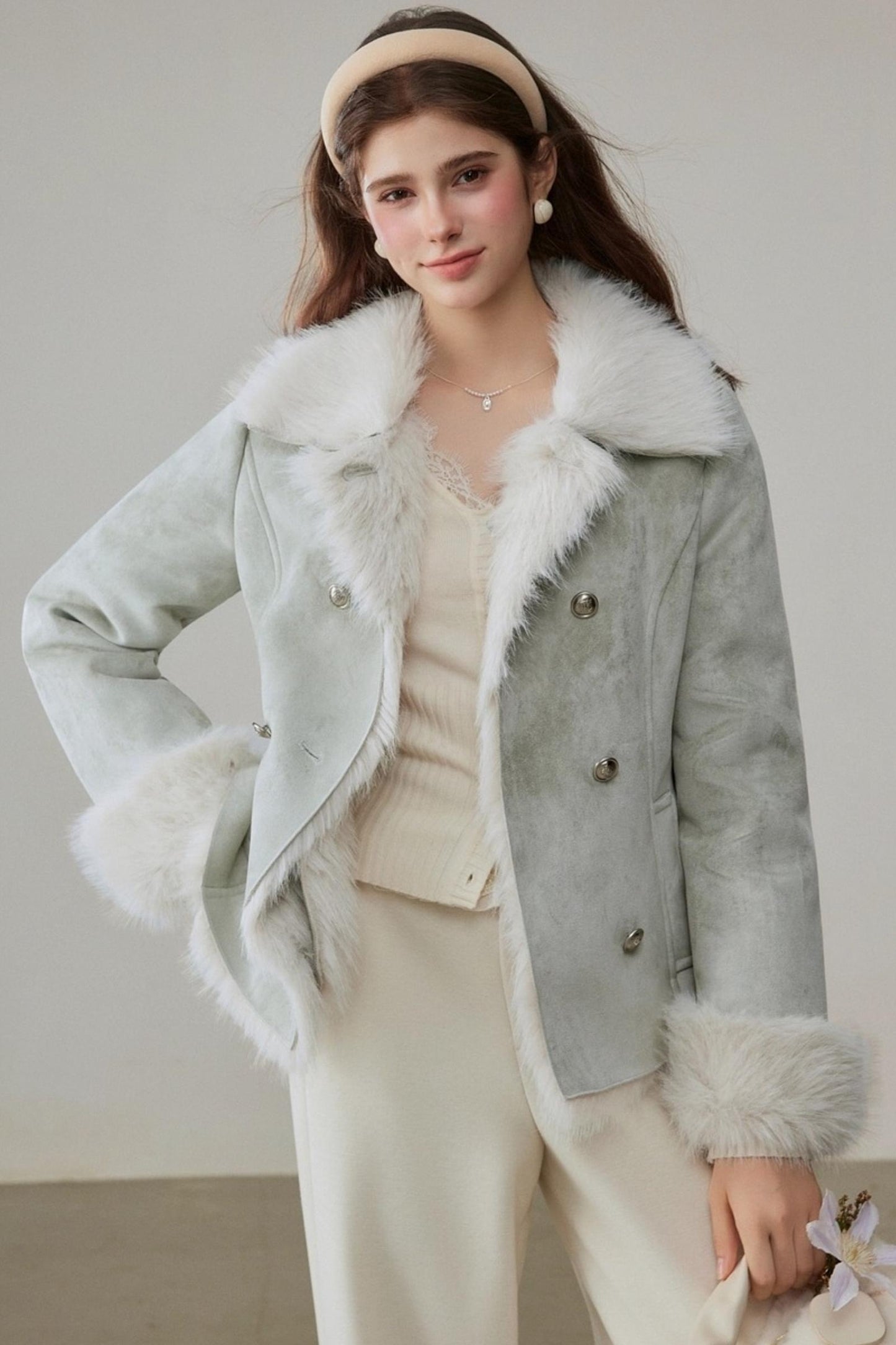 Loose Lapel Thickened Warm Jackets