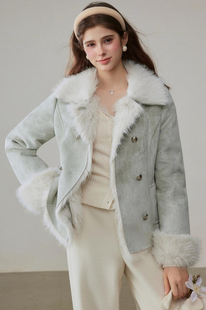 Loose Lapel Thickened Warm Jackets