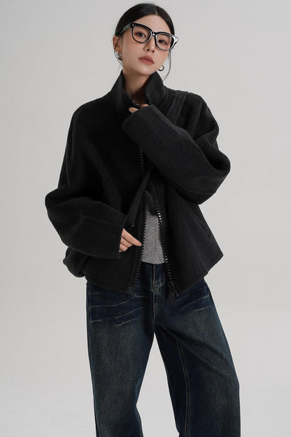 Structured Reversible Wool Jacket